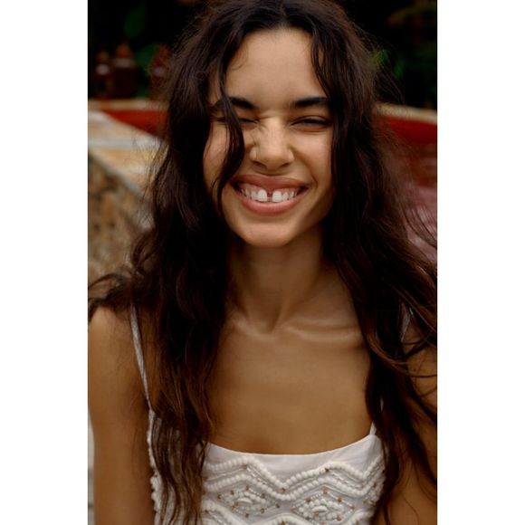 NWT ZARA BEADED MINI DRESS - Picture 7 of 11